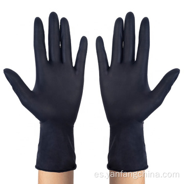 Guantes de nitrilo sin látex médico desechable